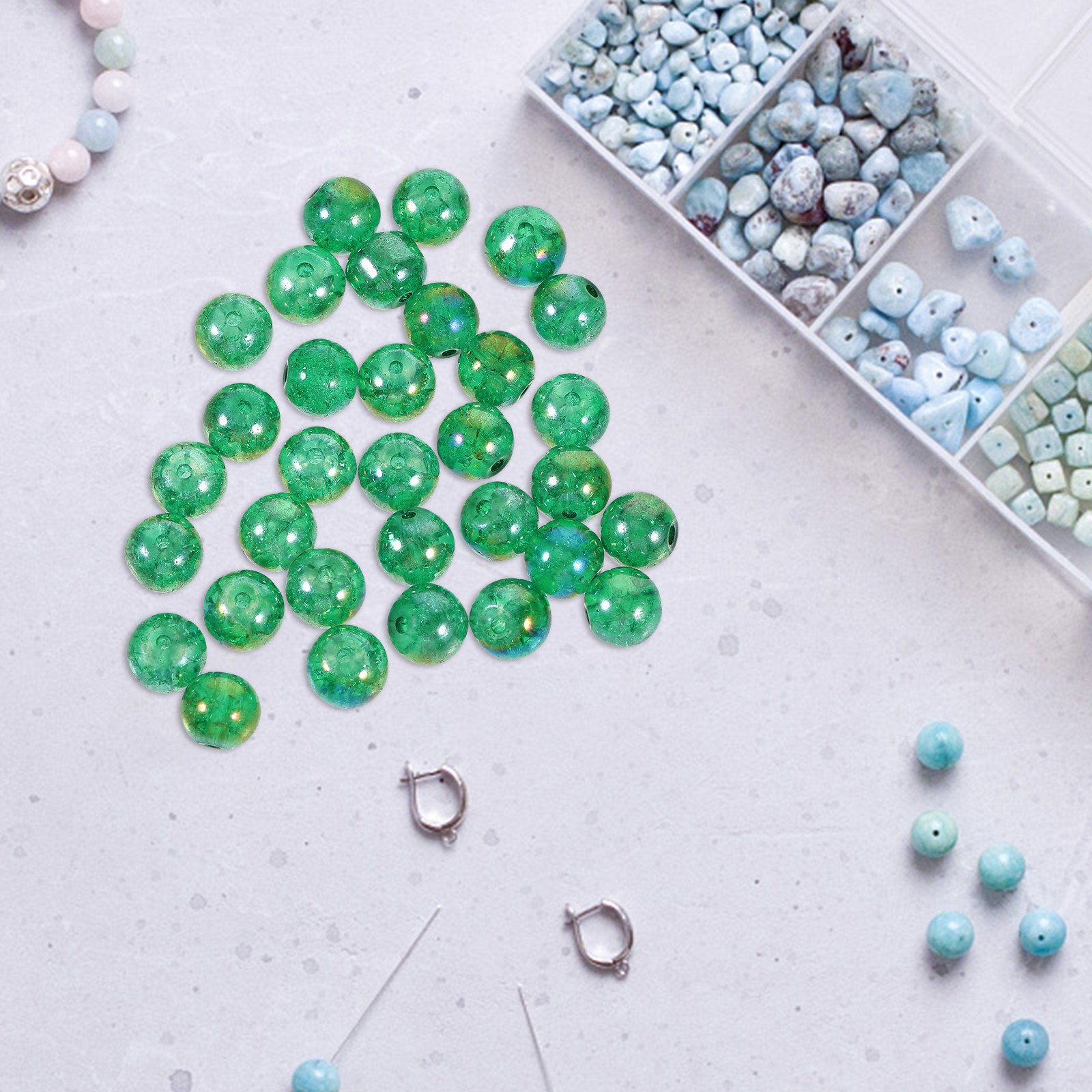 Aquarium Planting - 50Pcs Glass Beads Decor for Aquarium