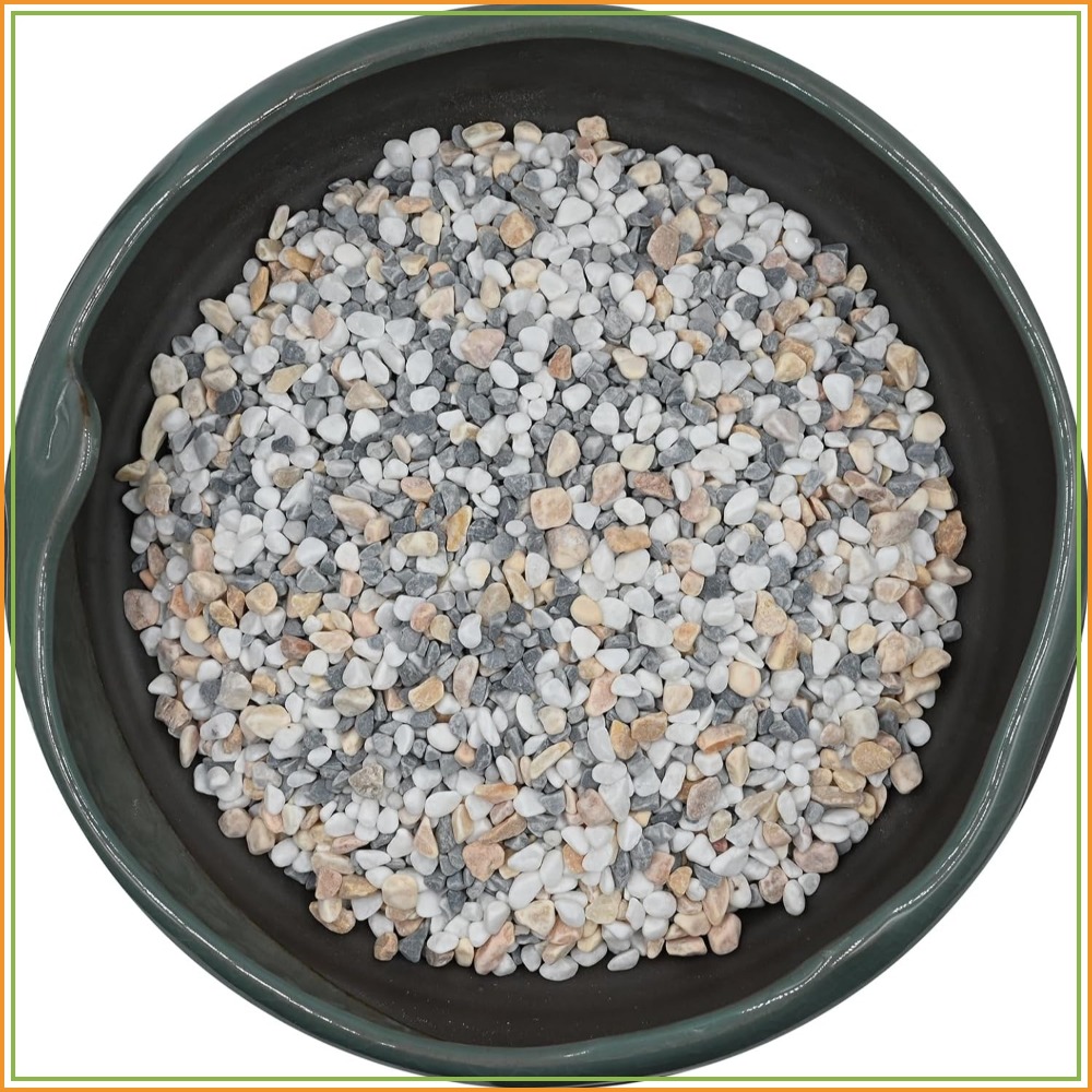 Aquarium Plant Gravel - 2 LB Grey Mixed Pea Gravel,