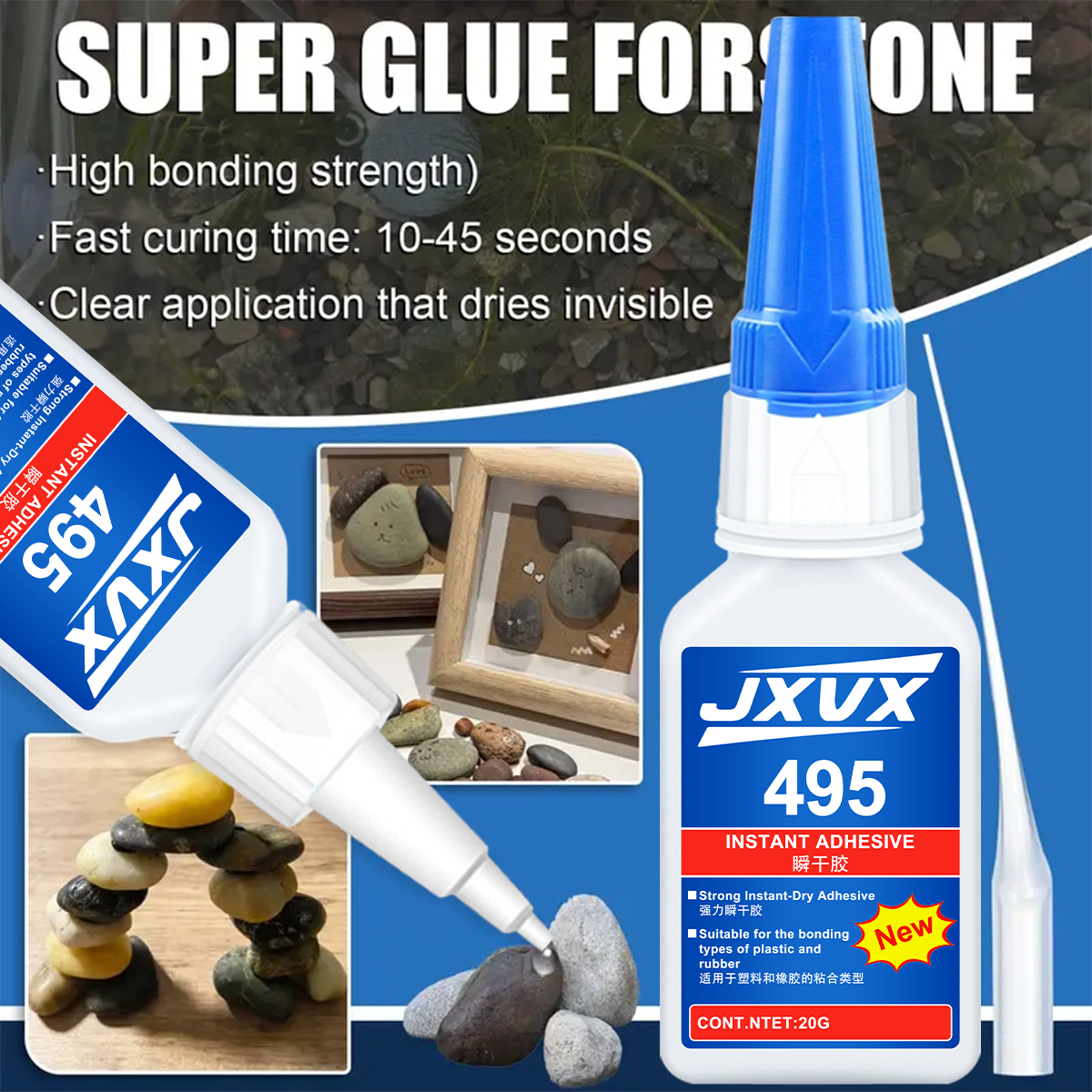 Aquarium Plant Glue Gel - Aquarium glue, super transparent glue for