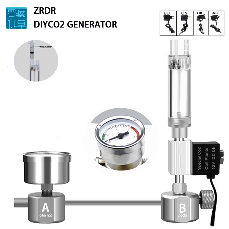 Planted Aquarium Accessories - Aquarium DIY CO2 Reactor Generator System