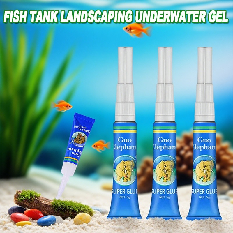 3/5/10pcs Fish Tank Landscapin - مراجعة Aquarium Plant Glue Gel وسعره