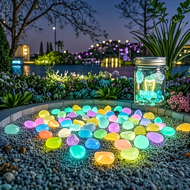 300PCS Luminous Pebble Set,0.9 - مراجعة Aquarium Planting وسعره