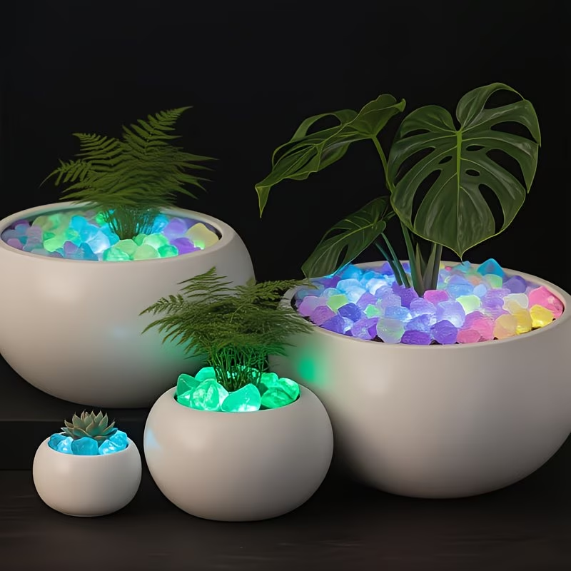 300PCS Luminous Pebble Set,0.9 - مراجعة Aquarium Planting وسعره