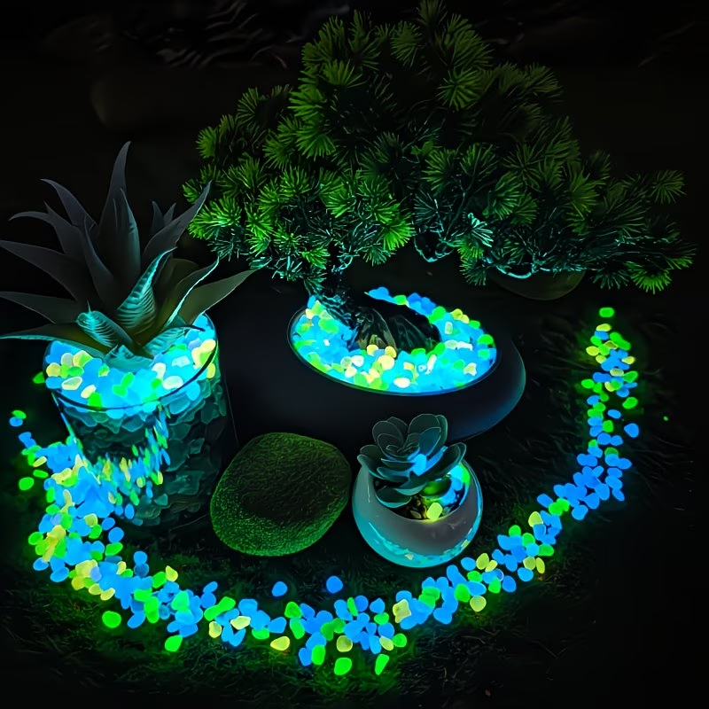 300PCS Luminous Pebble Set,0.9 - مراجعة Aquarium Planting وسعره