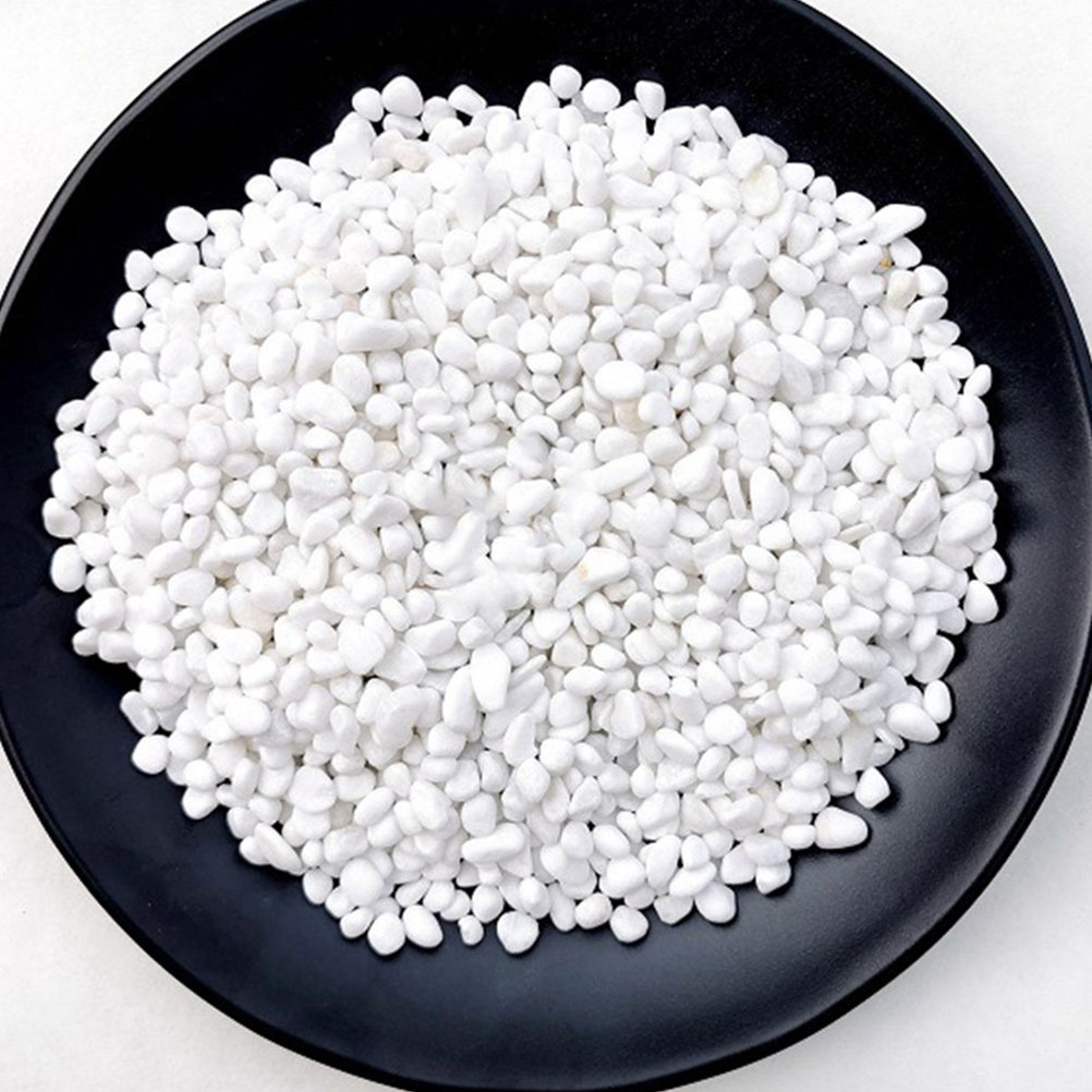1Set White Decorative Stones A - مراجعة Aquarium Plant Gravel وسعره