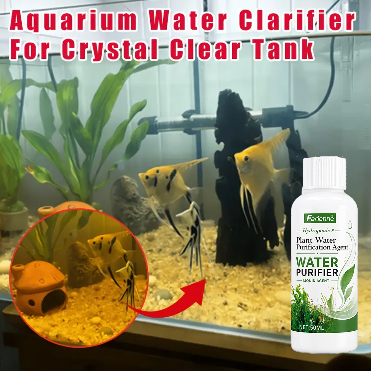 Farienne Water Purifier for Hy - مراجعة Planted Aquarium Cloudy Water وسعره