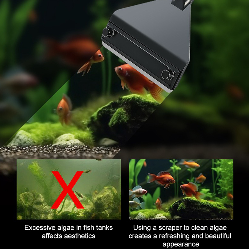 Aquarium Algae Remover Aluminu - مراجعة Aquarium Plant Utensils وسعره