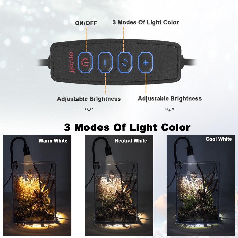 Super Slim LED Aquarium Light  - مراجعة Aquarium Plant Growing وسعره