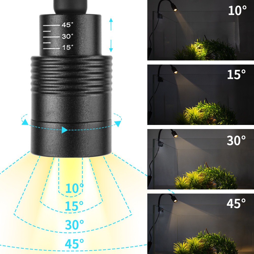 Super Slim LED Aquarium Light  - مراجعة Aquarium Plant Growing وسعره