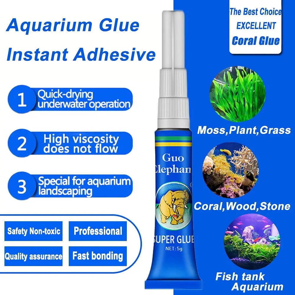 Fish Tank Landscaping Moss Glu - مراجعة Aquarium Plant Glue Gel وسعره