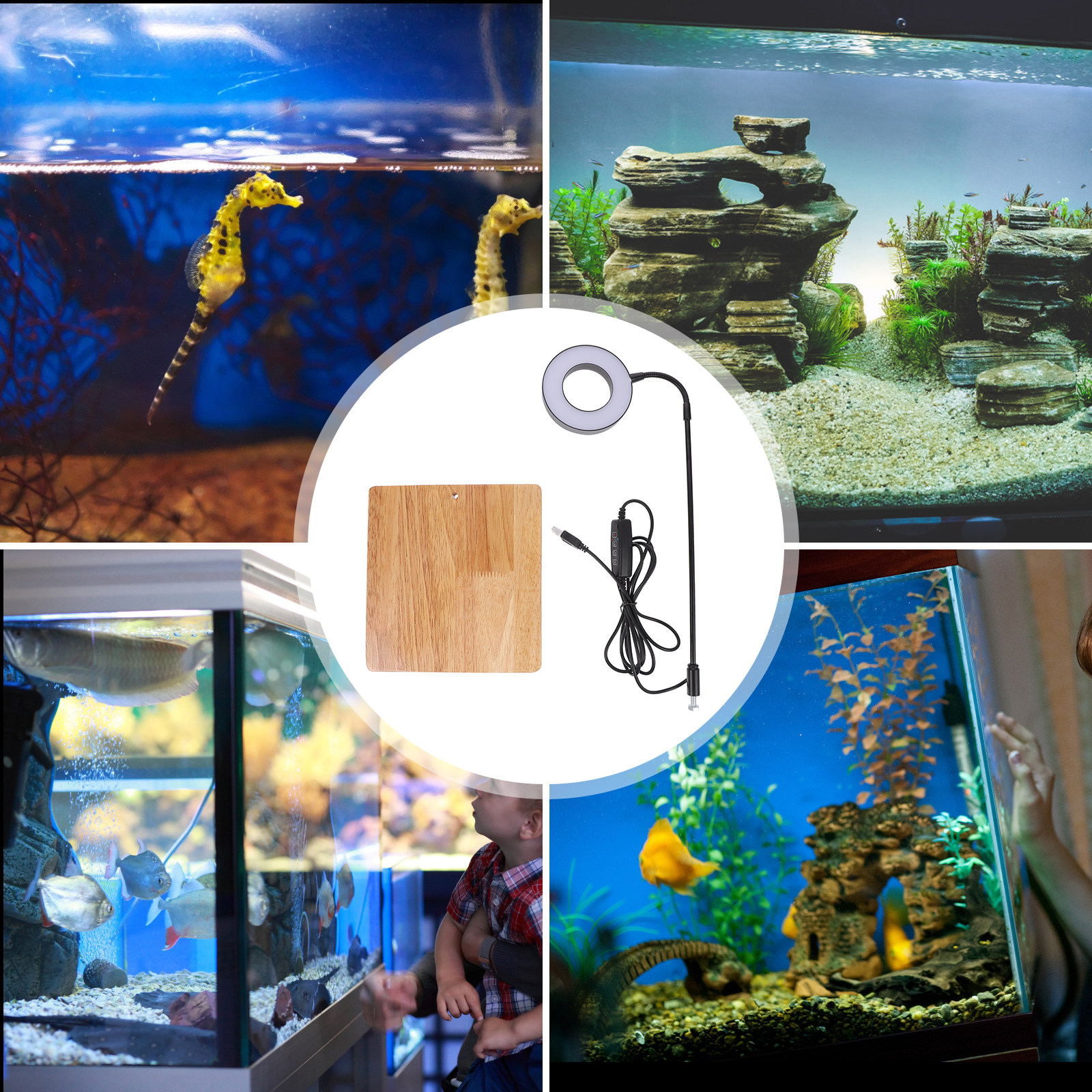 1Pcs Aquarium Fill Light High  - مراجعة Aquarium Planting وسعره