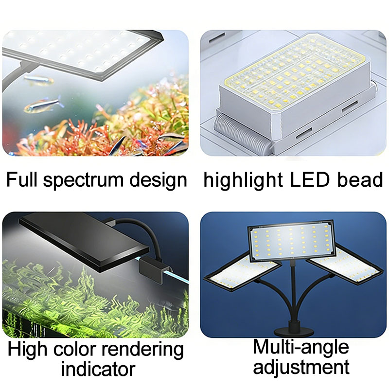 LED Fish Tank Light with Adjus - مراجعة Planted Aquarium Freshwater وسعره