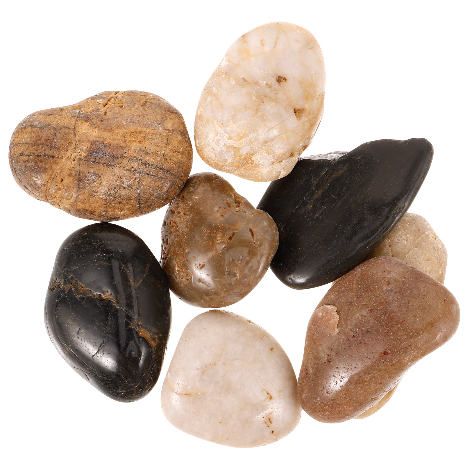 1Set Aquarium Pebbles Natural  - مراجعة Aquarium Plant Gravel وسعره
