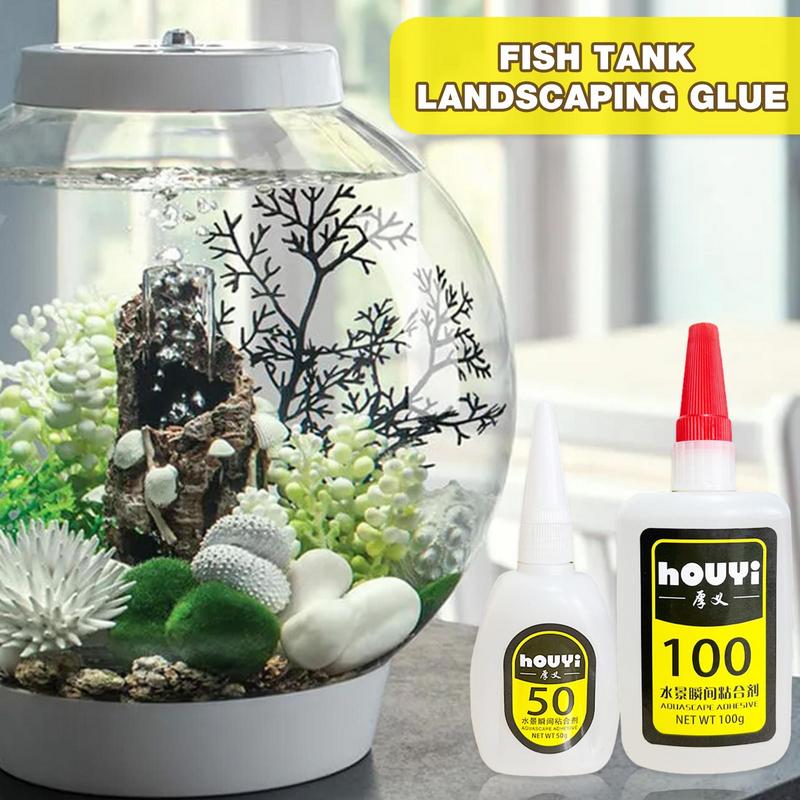 50/100g Fish Tank Landscaping  - مراجعة Aquarium Plant Glue Gel وسعره