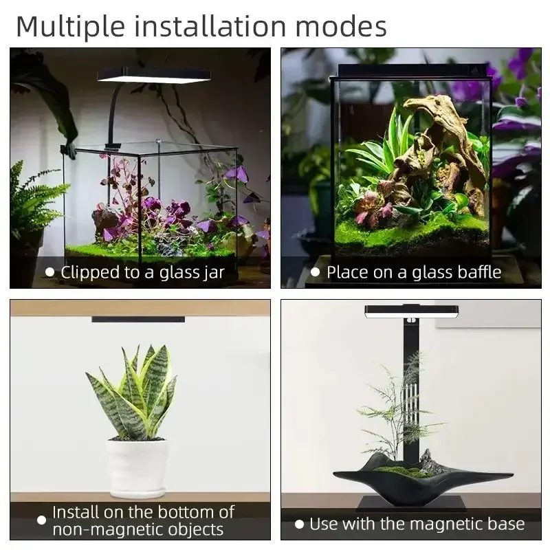 WEEK AQUA Mini 9 Pro USB Nano  - مراجعة Aquarium Plant Growing وسعره