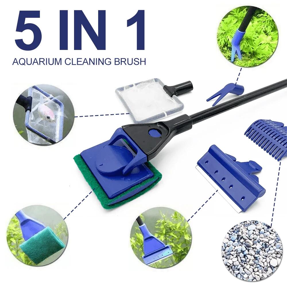 5in1 Aquarium Cleaning Tool Pl - مراجعة Aquarium Plant Gravel وسعره