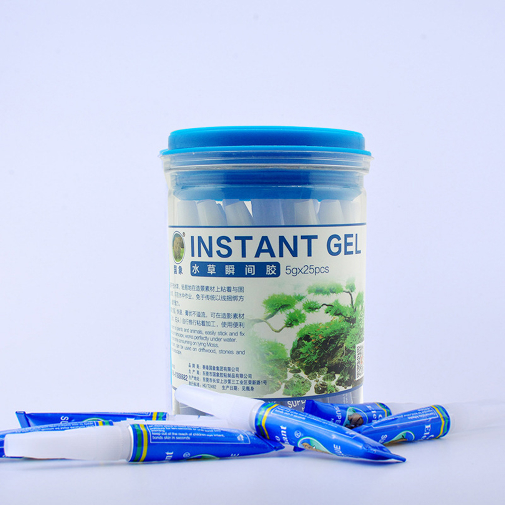 20-5Pcs Fish Tank Landscaping  - مراجعة Aquarium Plant Glue Gel وسعره