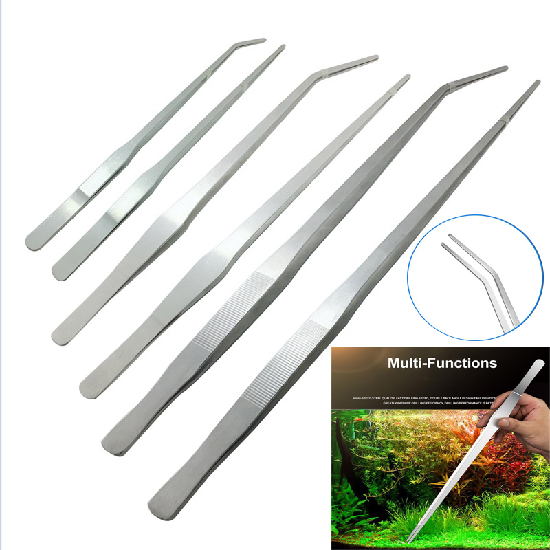 Stainless steel thick curved s - مراجعة Aquarium Plant Utensils وسعره
