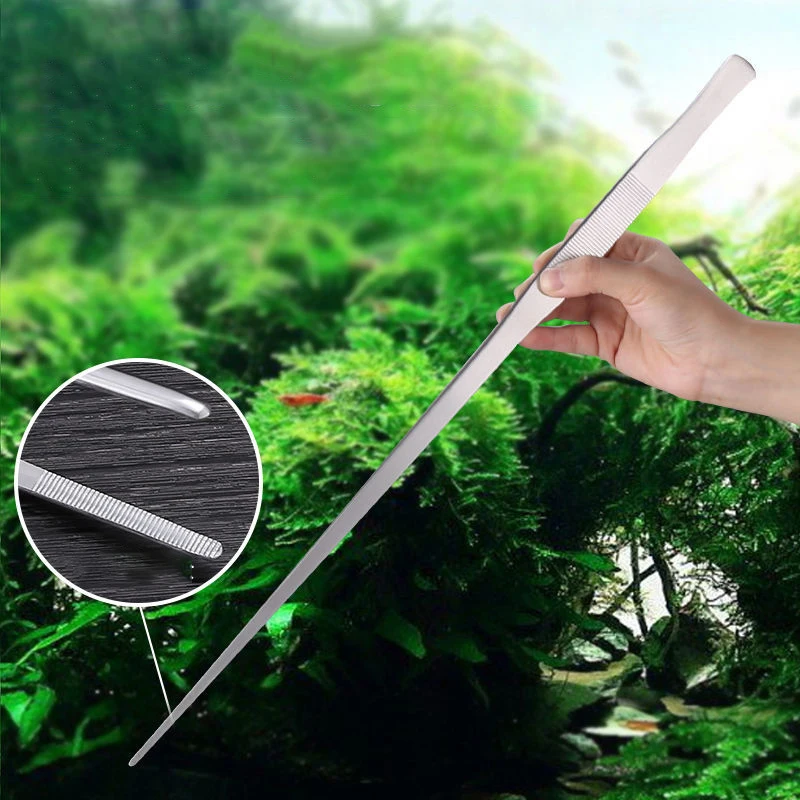 Stainless steel thick curved s - مراجعة Aquarium Plant Utensils وسعره