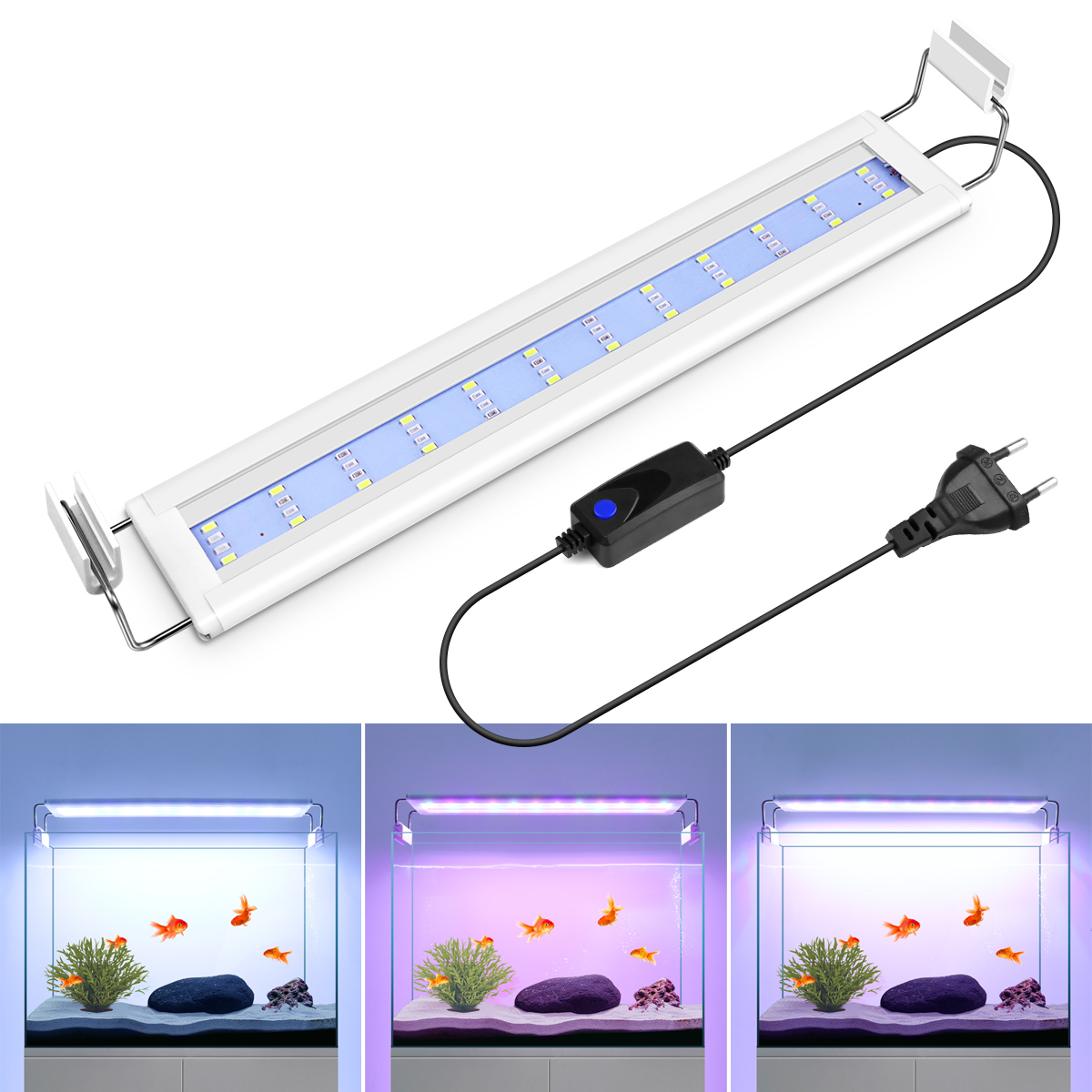 Super Slim LED Aquarium Light  - مراجعة Aquarium Plant Growing وسعره