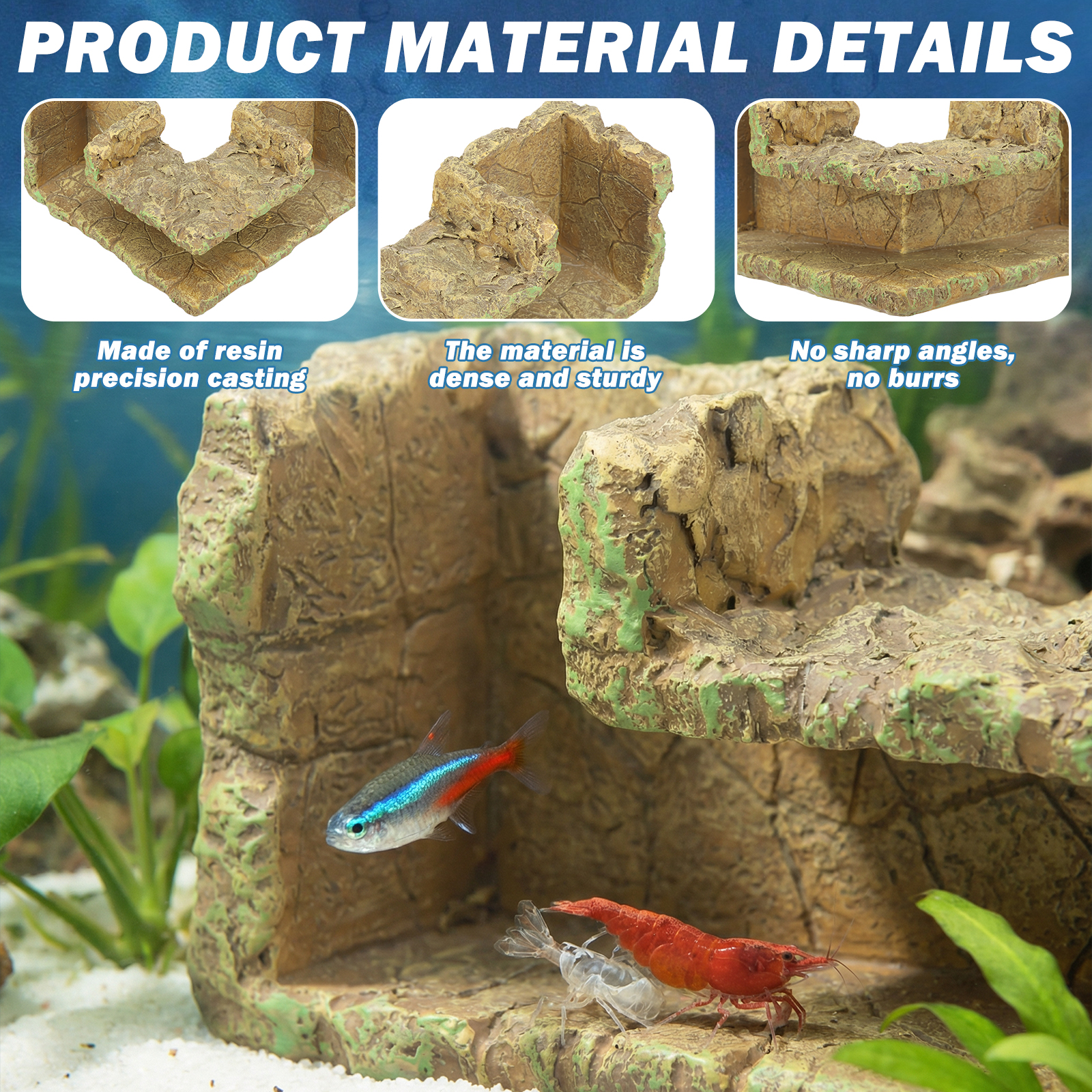 Aquarium Corner Hideaway Tunne - مراجعة Aquarium Planted Seeds وسعره