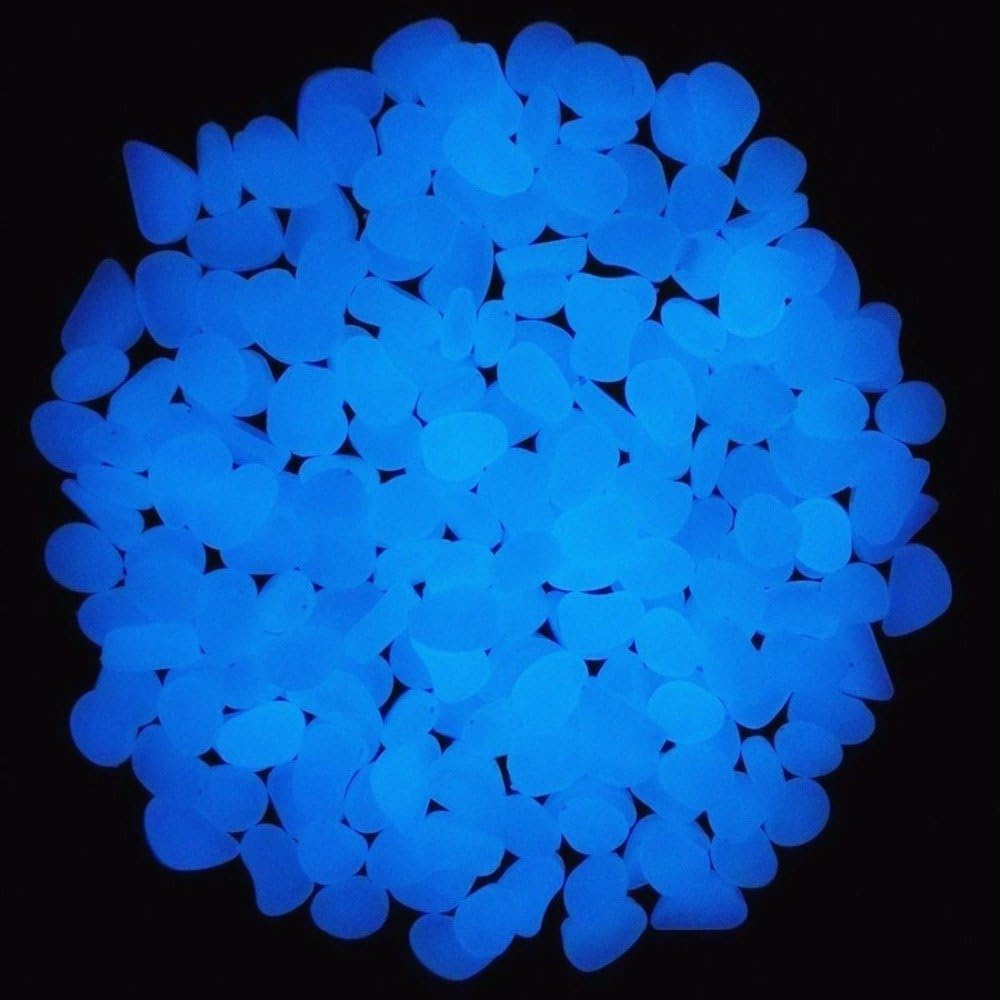 Fish Tank Rocks Glow Blue Pebb - مراجعة Aquarium Planting وسعره
