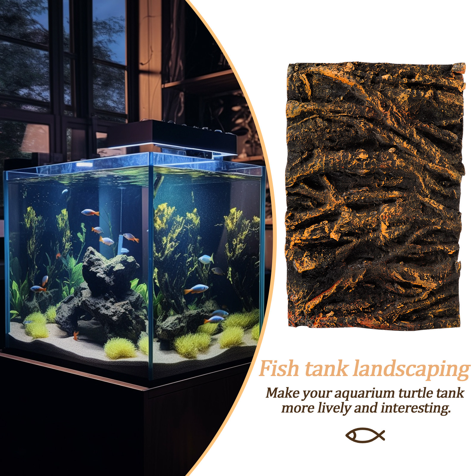 3D Tree Root PU Aquarium Backg - مراجعة Aquarium Plant Growing وسعره