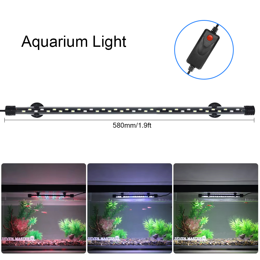 58CM  Aquarium Light LED Plant - مراجعة Aquarium Plant Growing وسعره