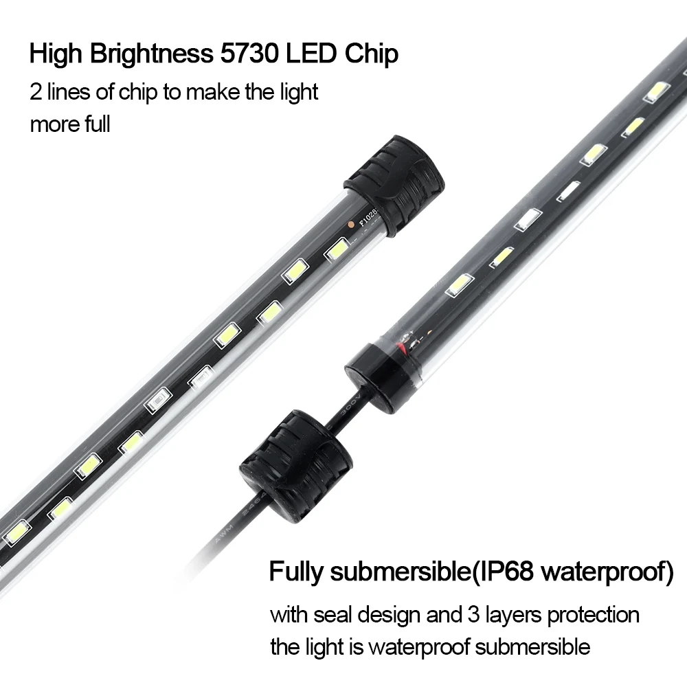 58CM  Aquarium Light LED Plant - مراجعة Aquarium Plant Growing وسعره