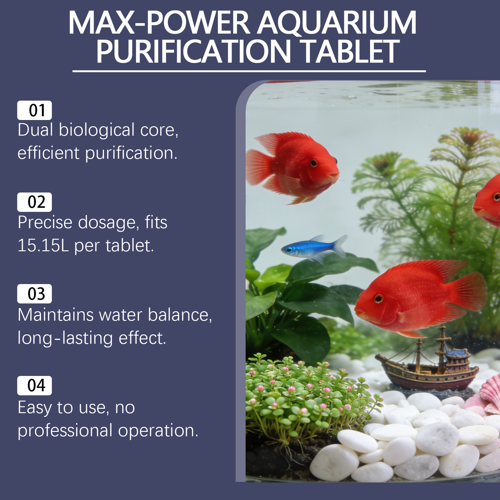 Algae Remover Tablets for Aqua - مراجعة Planted Aquarium Cloudy Water وسعره