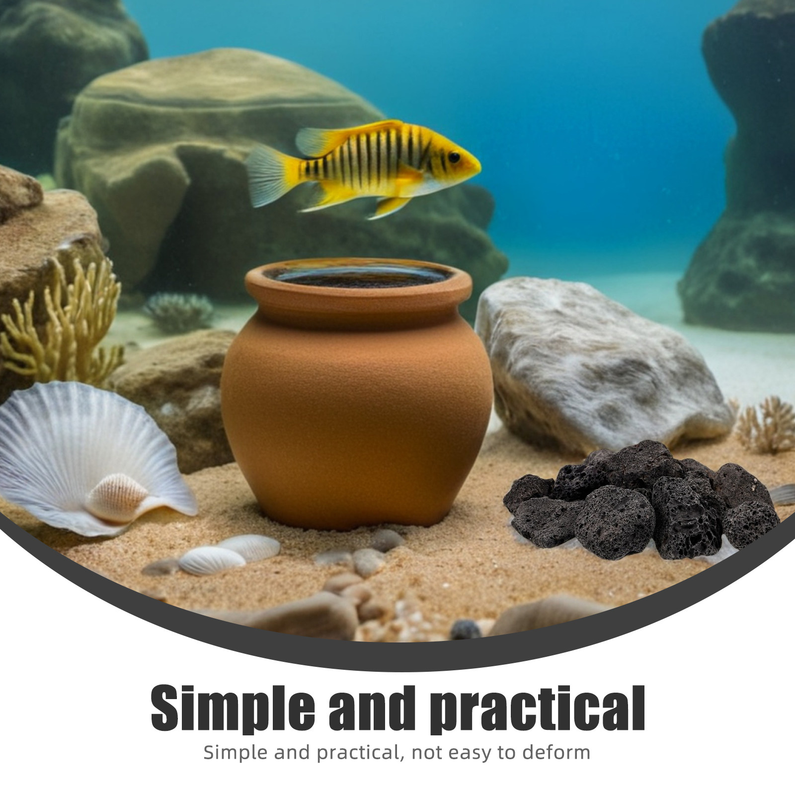 1Pack Natural Volcanic Stones  - مراجعة Planted Aquarium Accessories وسعره