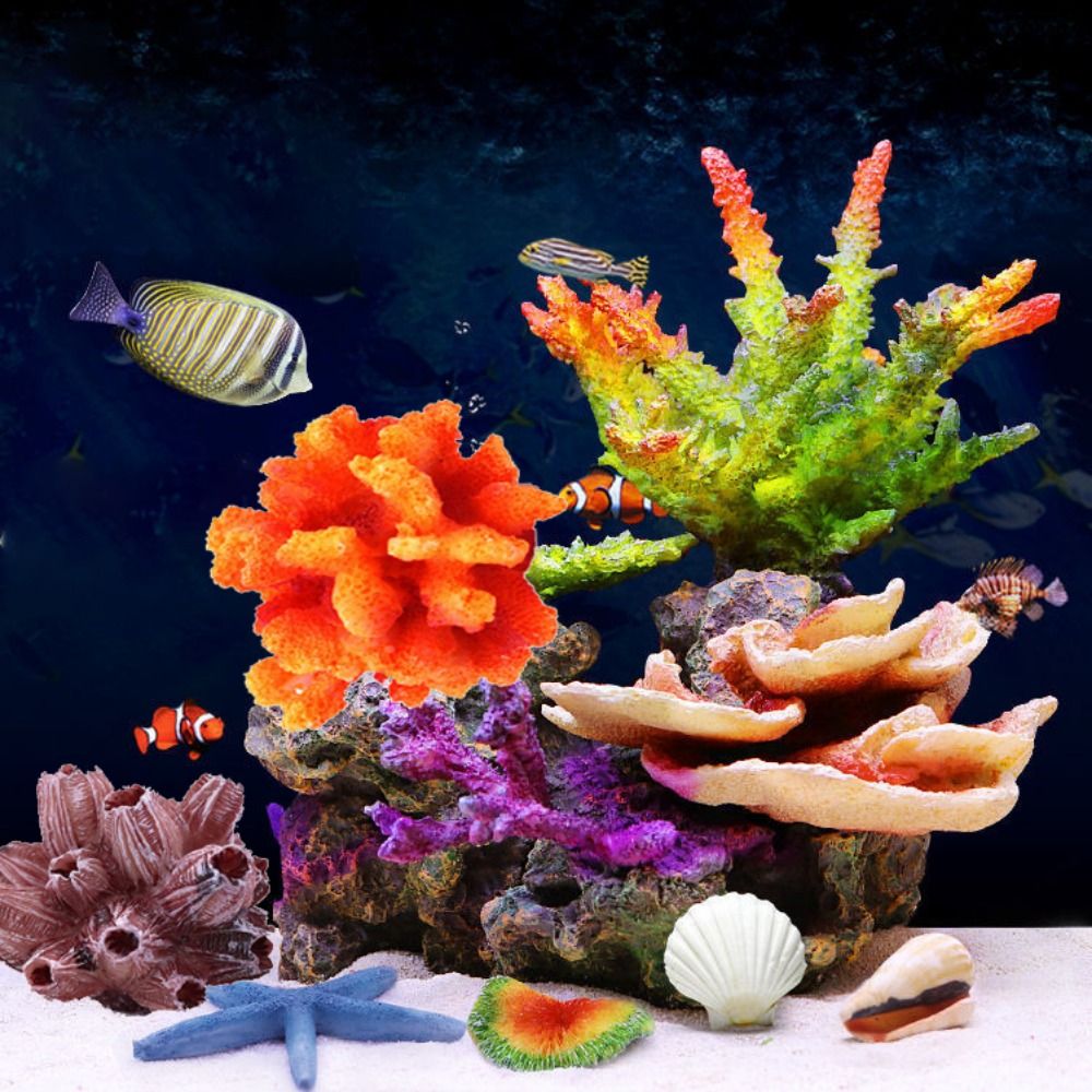 Colorful 1PC Lifelike Artifici - مراجعة Aquarium Planted Substrate وسعره