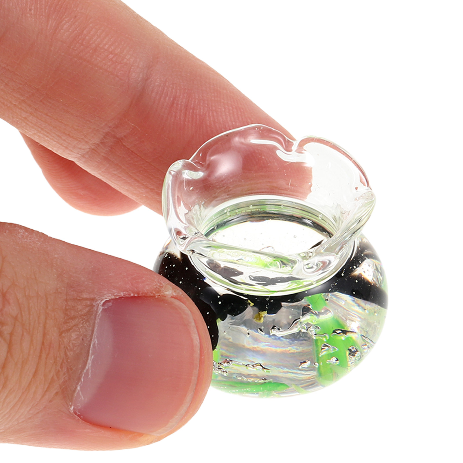 Mini Round Resin Fish Bowl Tin - مراجعة Planted Aquarium Accessories وسعره