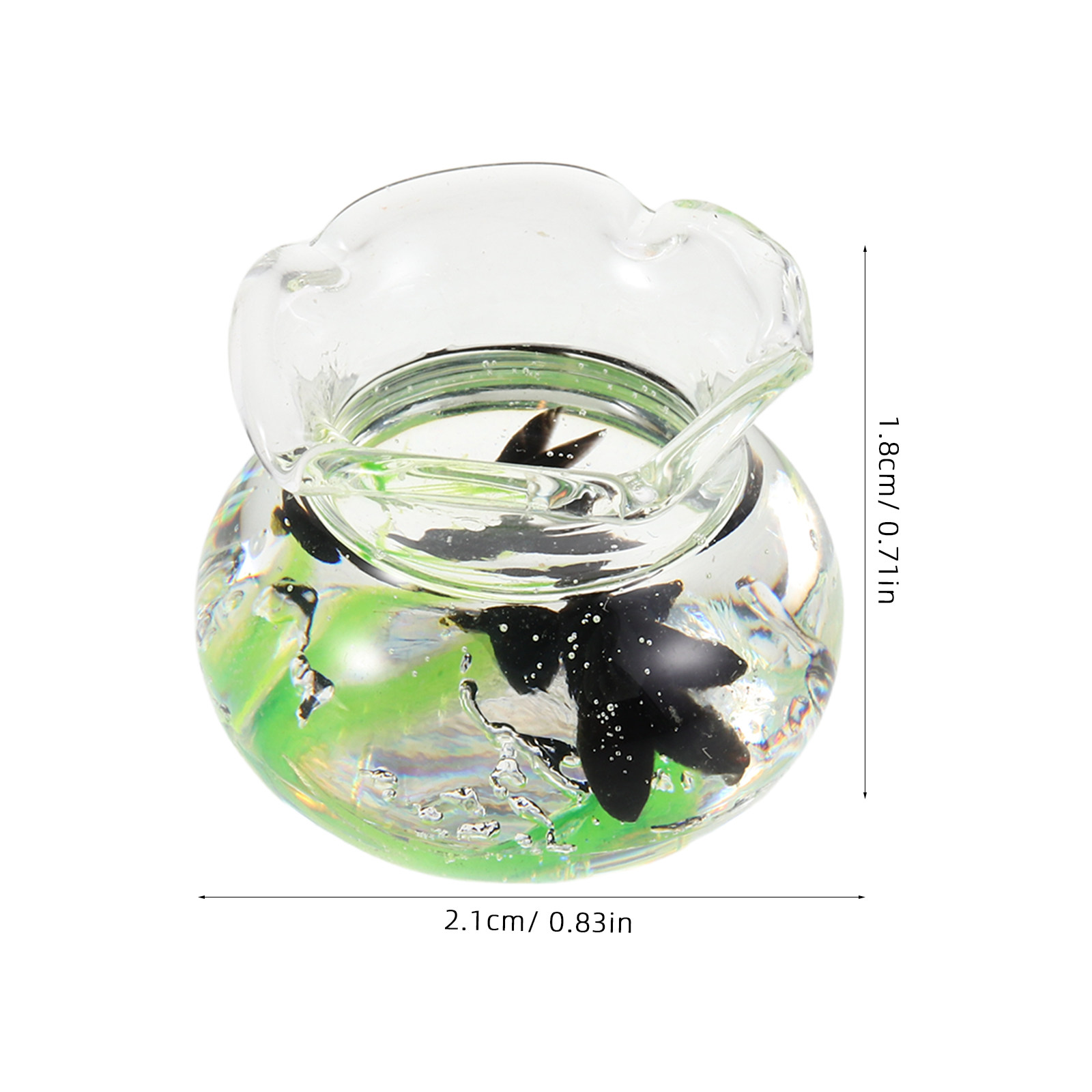 Mini Round Resin Fish Bowl Tin - مراجعة Planted Aquarium Accessories وسعره